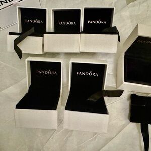 Pandora White and Black Jewelry Box Set